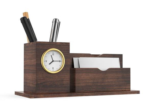 Wooden Pen Stand Organizer